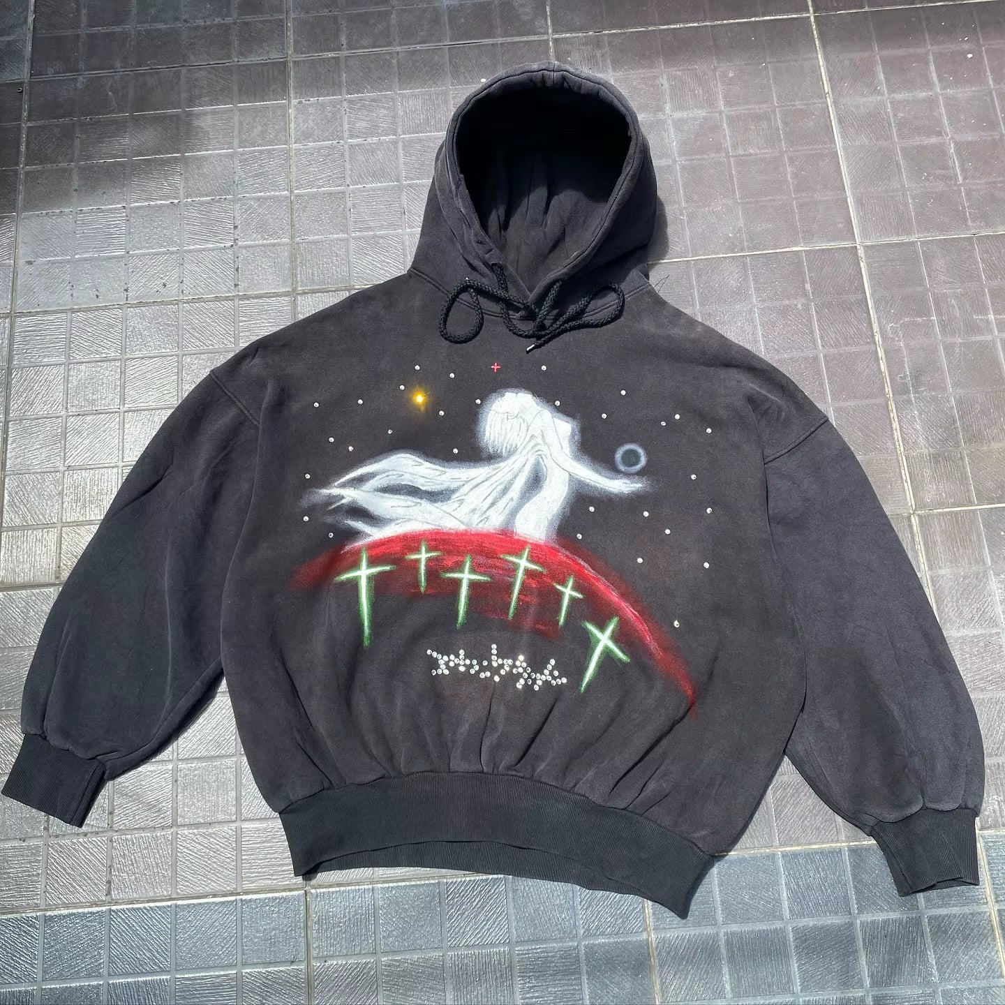 Street Design Cool Hoodies Men and Women Look Forward to the Universe Y2K Oversized Hoodies Men Hip Hop High Street Leisure