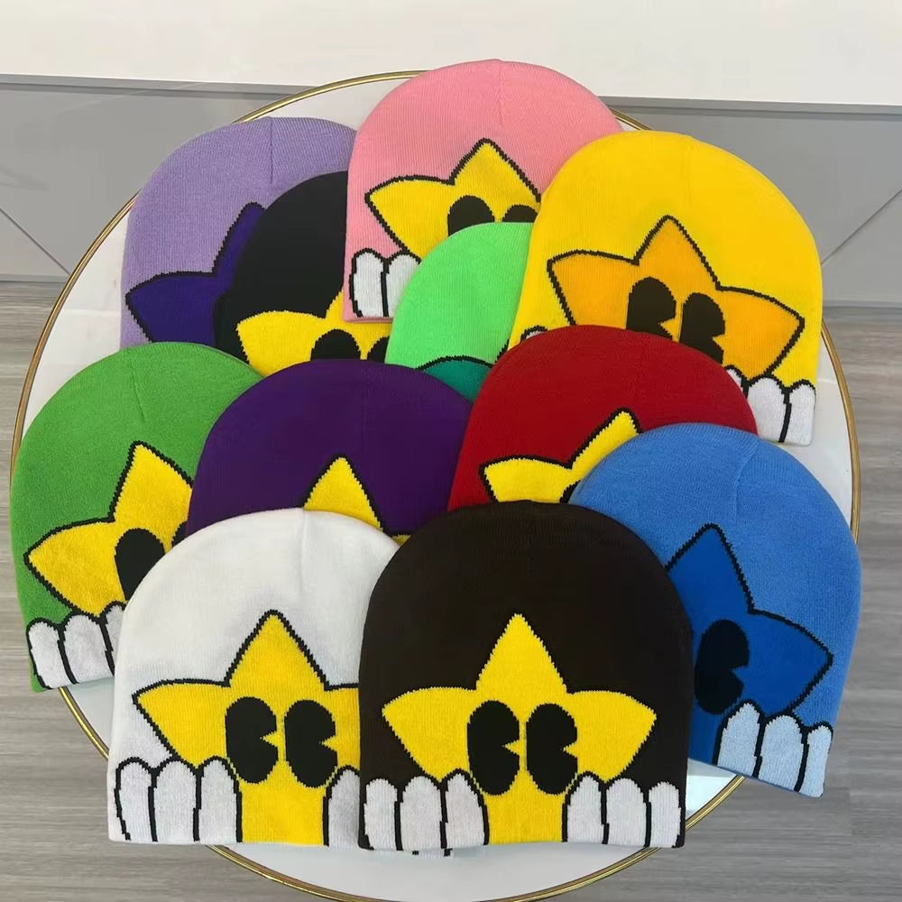 Beanies for Women Men Couple Y2K Hats Ins Fashion Bonnet Kpop Wool Skullies Hoods Lady Hats Accessories Gorro Шапка