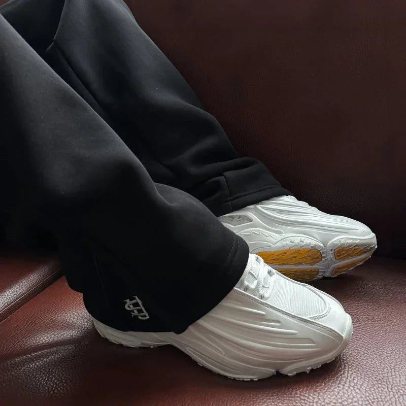 Embroidery Streetwear Men Clothing Fashion Hip Hop Men Pants Sweatpants Loose Casual Y2K Zipper Hip Joggers Men Trousers